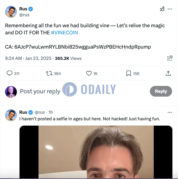 The founder of the token issued a 0 million token, and Musks short video Vine made a comeback