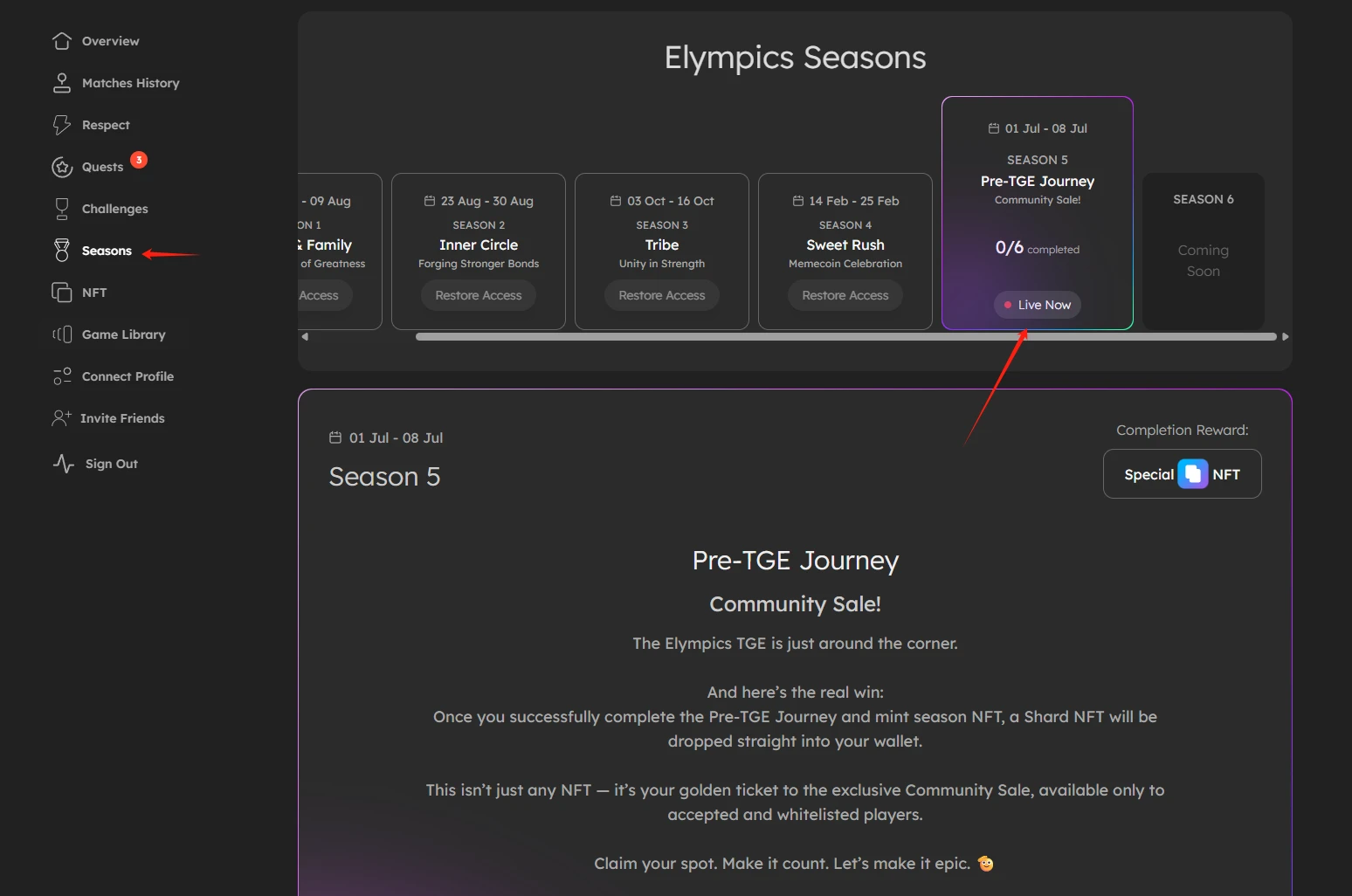This weeks featured interactive projects: vooi trading experience, Elympics and Surf earning points