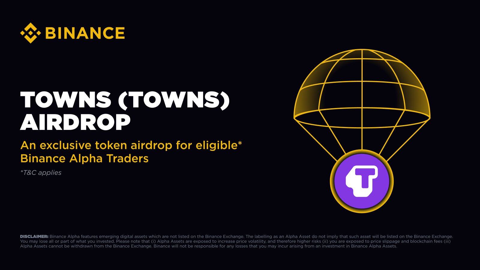 Towns, which has raised  million in funding, is about to launch. Is the airdrop likely to be a small amount?Recommend