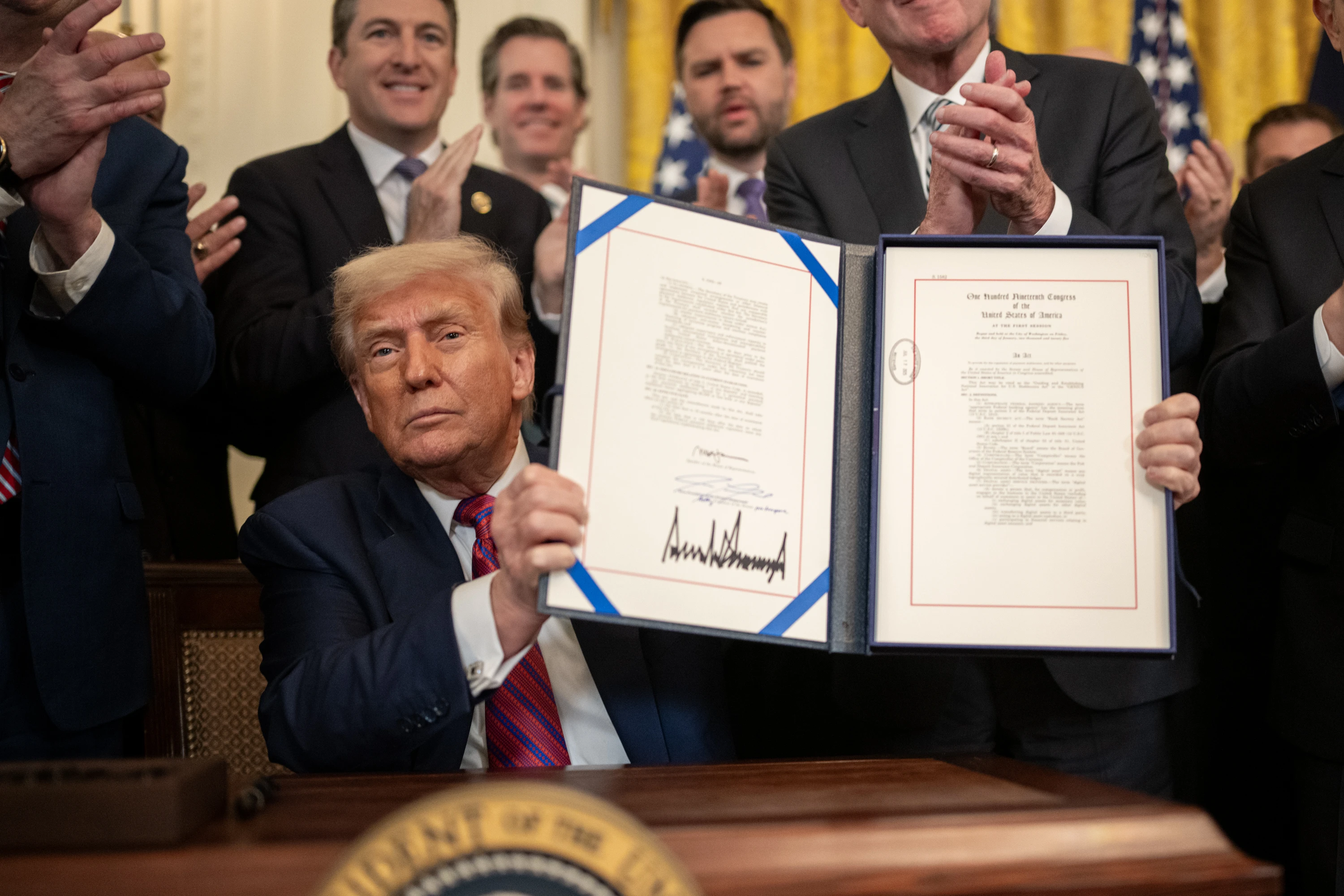 Historic moment: Trump officially signs the GENIUS Act