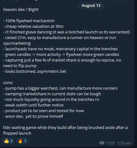 A quick look at the new launchpad Heaven and its token LIGHT: With 100% revenue repatriation, can it challenge Pump.fun?