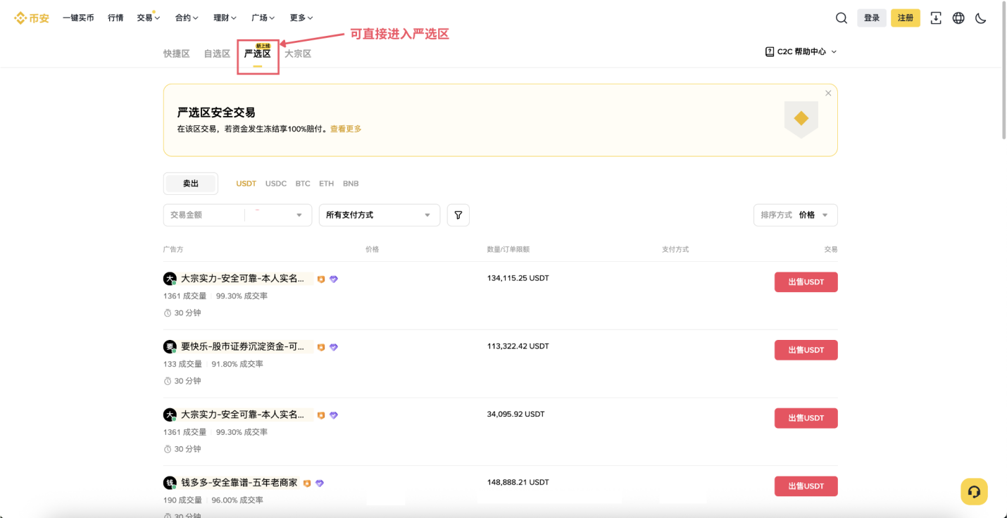 One month online, zero incidents! This article explains Binance's C2C Select Zone.