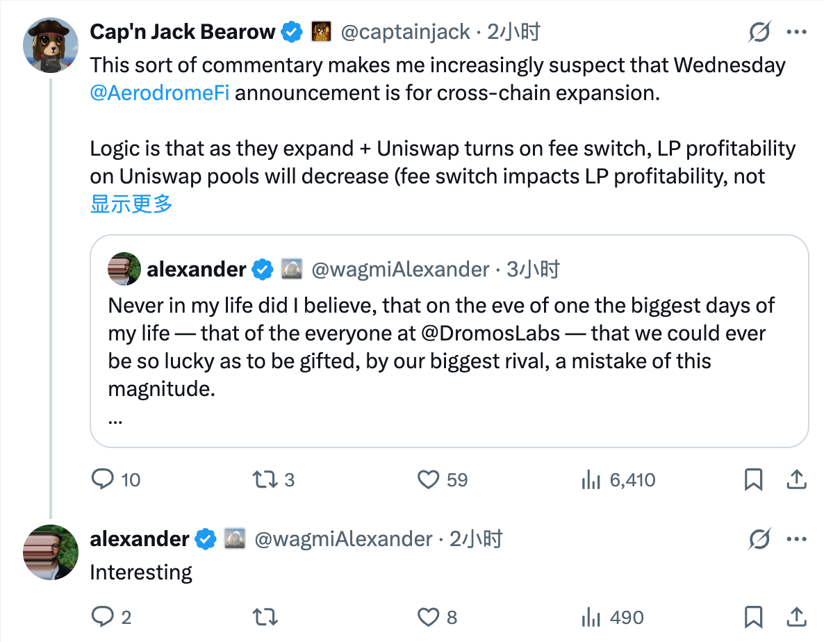 Uniswap activation fee toggle surged in the short term, while competitors celebrated wildly.