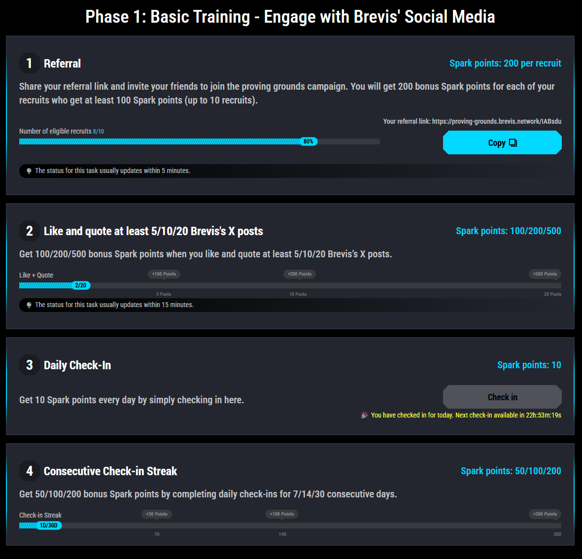 A step-by-step guide to the second phase of the Brevis mission.
