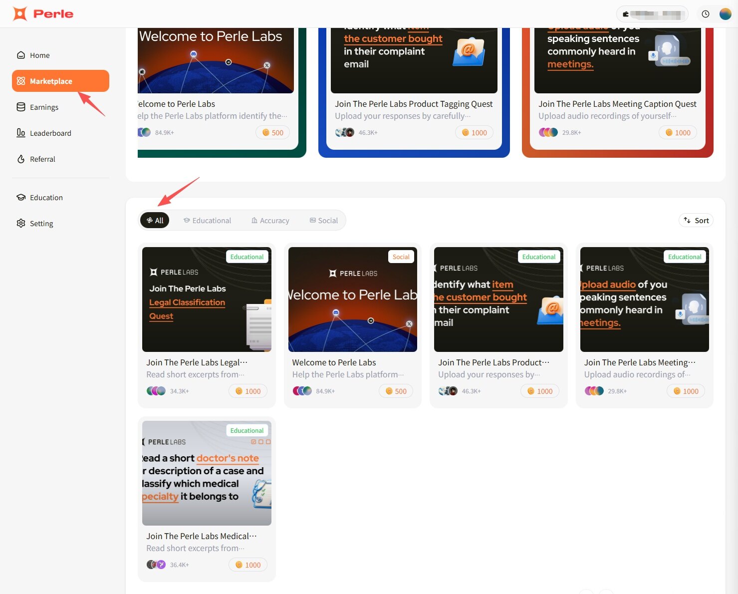 Interactive Tutorial | Perle Labs, with .5M in Funding, Launches Season 1 Points Campaign