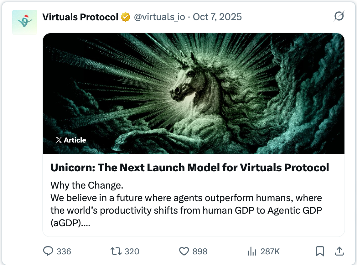 Quick Look at Virtuals' New Launch Mechanisms: Pegasus, Unicorn, and Titan