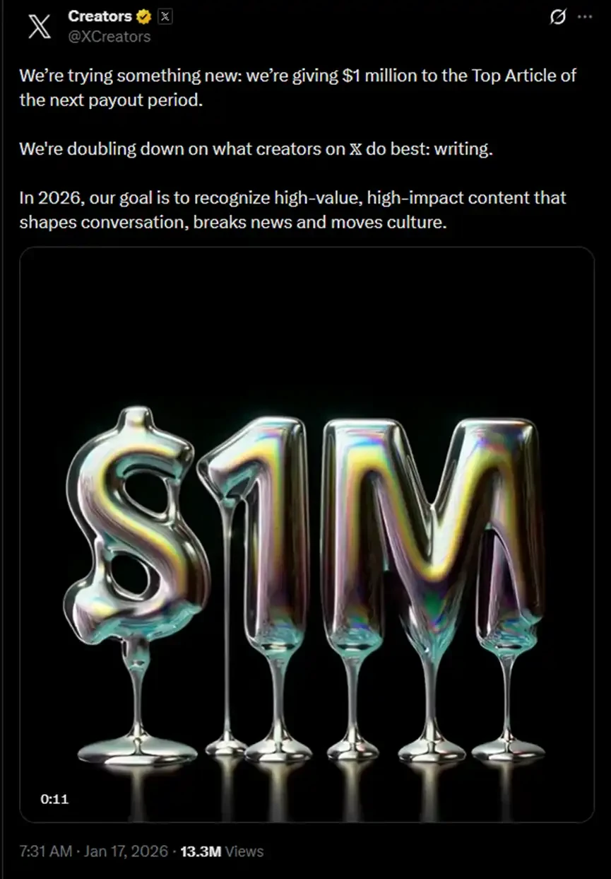 Behind the Million-Dollar Long-Form Article Bounty: Musk's Anxiety, Platform Wars, and the Super App Dream