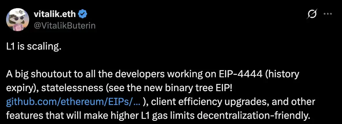 Vitalik's Layer 2 Reckoning: Five Years of Expansion, Finally Becoming the 