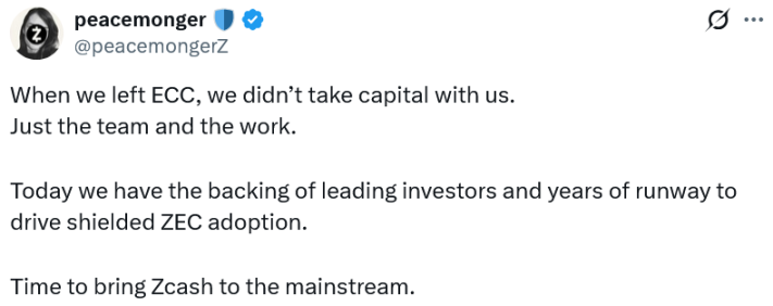 Backed by Top VCs, Zcash Original Team Raises Million for